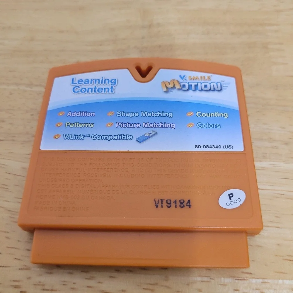 VTech V.Smile Motion Disney Pixar Up Learning Game Cartridge 80-084340 Orange
